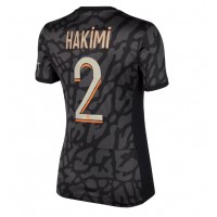 Paris Saint-Germain Achraf Hakimi #2 Tredjetrøje Dame 2023-24 Kortærmet